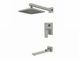Aquarius Bathtub & Shower Mixer Square with Swivel  Polished Brushed Nickle- T104-BN MEGA