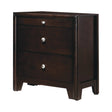 Madison 2-Drawer Nightstand Dark Merlot - 204882 Pie's Variety Store