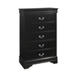 Louis Philippe 5-Drawer Chest Black - 212415 Pie's Variety Store