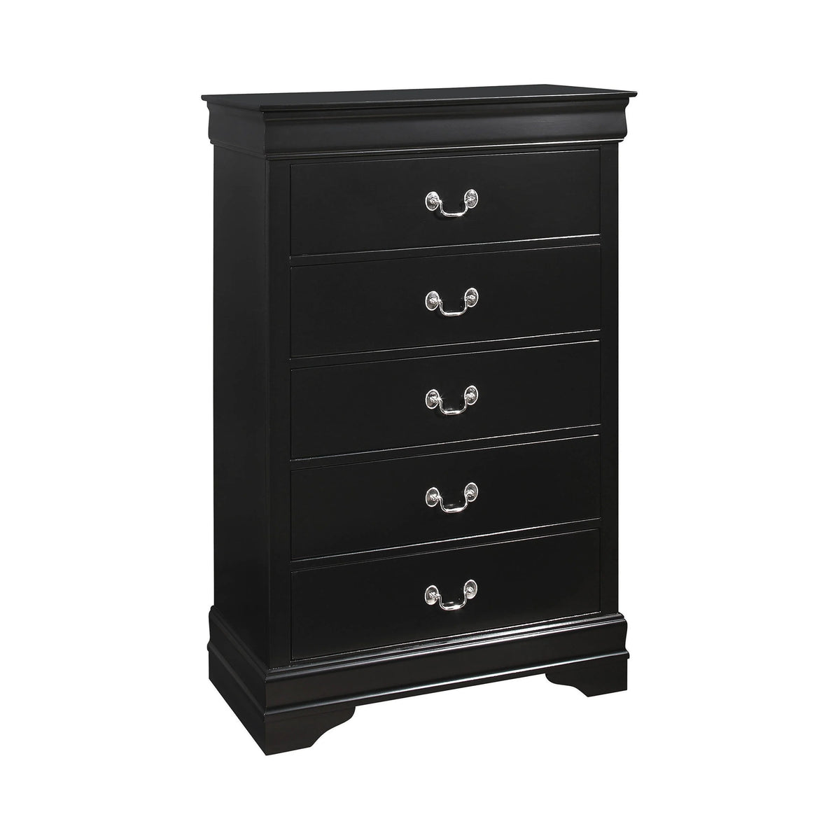 Louis Philippe 5-Drawer Chest Black - 212415 Pie's Variety Store