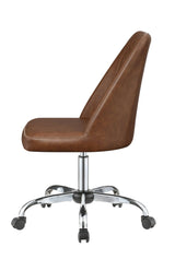 Upholstered Tufted Back Office Chair Grey And Chrome -this stylish chair in a modern home office for comfort and versatility. 881196 Pie's Variety Store