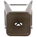 30" High Metal Indoor Bar Stool in Gun Metal Gray - Stackable Set of 4 [4-ET-31320-30-GN-R-GG] Fl Furniture