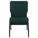 Advantage 20.5 in. Hunter Green Molded Foam Church Chair with Book Rack [PCCF-102-BR] Pie's Variety Store
