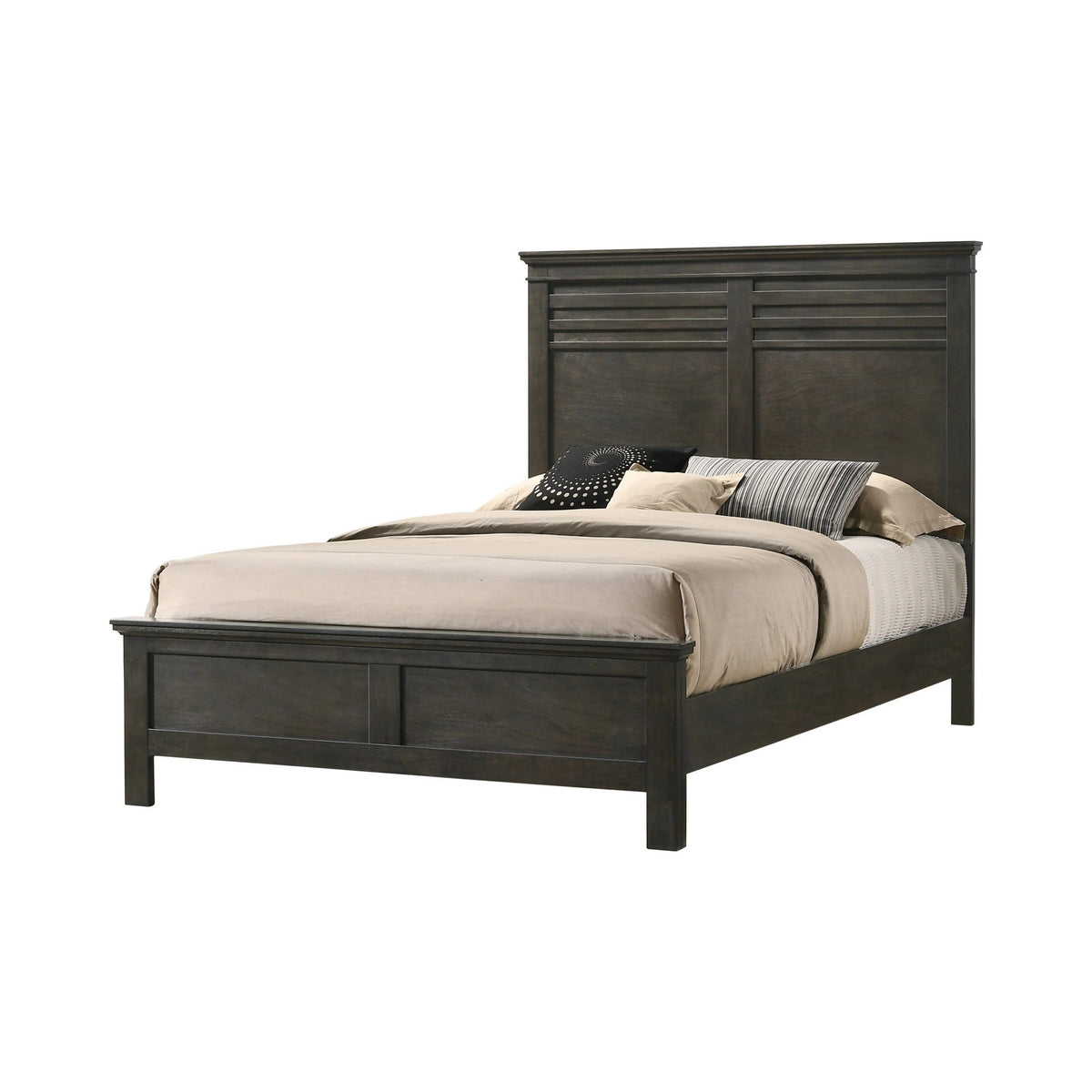 Newberry Eastern King Panel Bed Bark Wood - 205431KE Pie's Variety Store