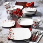 GIBSON HOME Rosetta 16pc Dinnerware Set - 08508117952 Pie's Variety Store