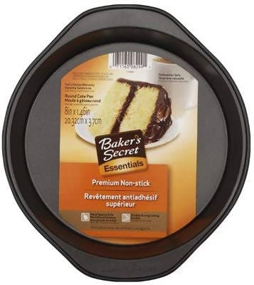 Baker's Secret Nonstick 8-Inch Round Cake Pan - 07116008299 Pie's Variety Store