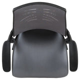 High Back Dark Gray Mesh Spine-Back Ergonomic Drafting Chair with Adjustable Foot Ring and Adjustable Flip-Up Arms [BL-ZP-809D-DKGY-GG] A-Z Store Nadia