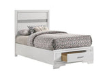 Miranda 4-Piece Twin Storage Bedroom Set White - SET4PC205111T Pie's Variety Store