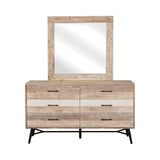 Marlow Rectangular Mirror Rough Sawn Multi - 215764 Pie's Variety Store