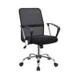 Office Chair With Mesh Backrest Black And Chrome - 801319 Pie's Variety Store