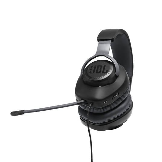 JBL Quantum 100 Wired over-ear gaming headset with flip-up mic - JBLQUANTUM100BLKAM Pie's Variety Store