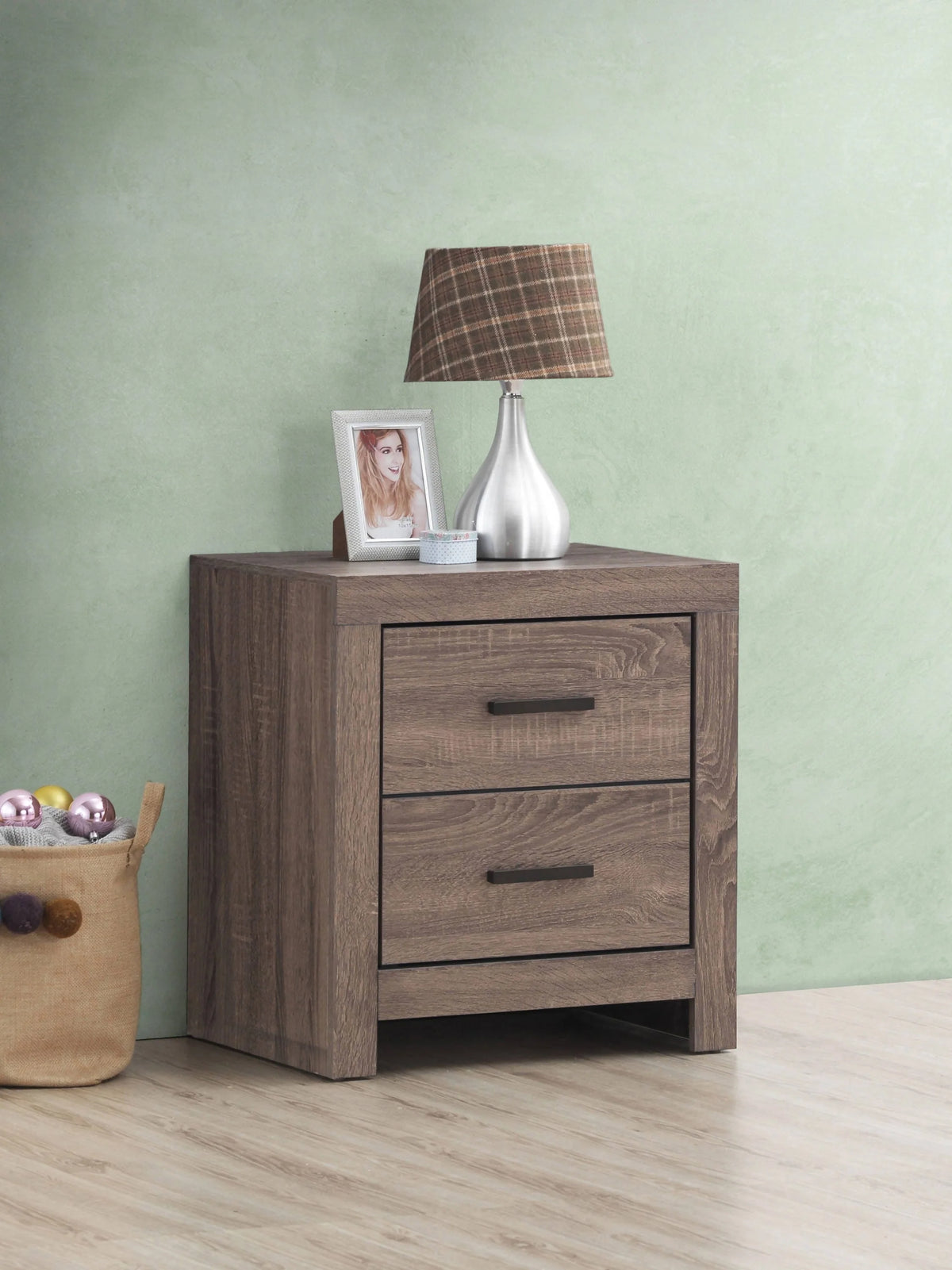 Brantford Queen Panel Bed Barrel Oak 4PC Set - SET4PC207041Q Pie's Variety Store
