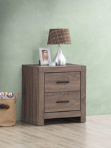 Brantford Queen Panel Bed Barrel Oak 4PC Set - SET4PC207041Q Pie's Variety Store
