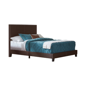 Boyd California King Upholstered Bed With Nailhead Trim Brown - 350081KW Pie's Variety Store