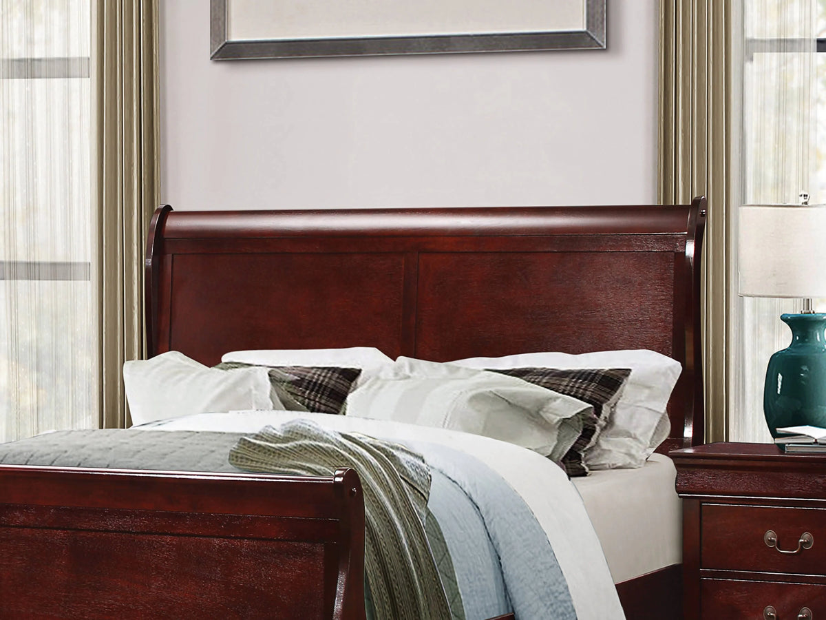 Louis Philippe Full Sleigh Headboard Cherry - 222411FH Pie's Variety Store