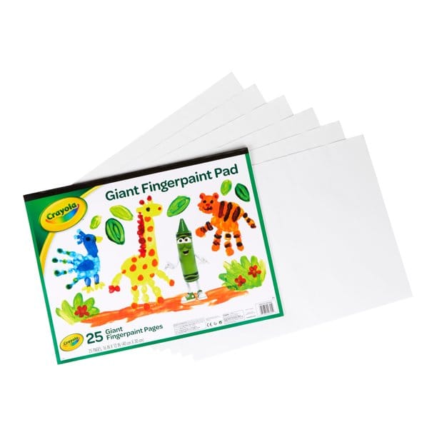 CRAYOLA  Giant Fingerpaint Pad: Your kids will have plenty of large spaces to create their handiwork in this bound Paint Paper Pad - 99-3405 ebuystt