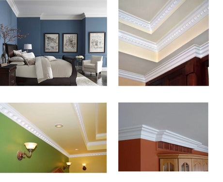 MOULDING Pattern Crown Moulding Polyurethane- 8FT LENGTH MARMEGA