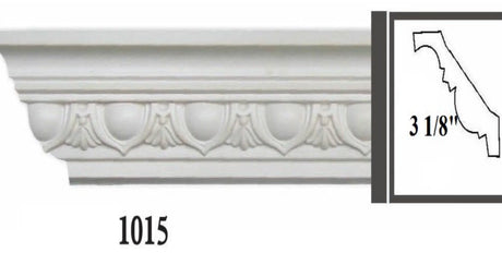 MOULDING Pattern Crown Moulding Polyurethane- 8FT LENGTH MARMEGA