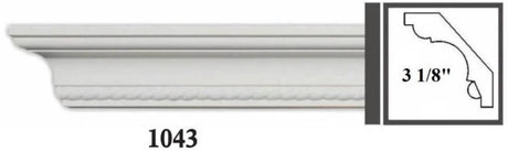 MOULDING Pattern Crown Moulding Polyurethane- 8FT LENGTH MARMEGA