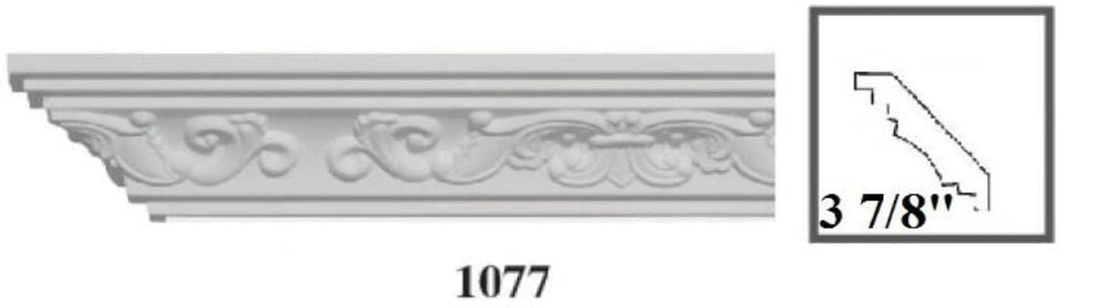 MOULDING Pattern Crown Moulding Polyurethane- 8FT LENGTH MARMEGA