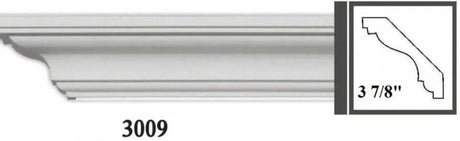 MOULDING Plain Crown Moulding Polyurethane- 8FT LENGTH in 12 Designs MARMEGA
