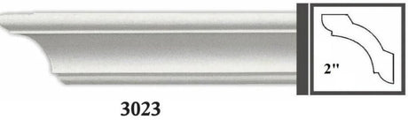 MOULDING Plain Crown Moulding Polyurethane- 8FT LENGTH in 12 Designs MARMEGA