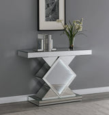 Console Table With LED Lighting Silver - 953333 Pie's Variety Store