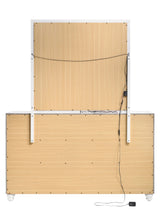 Whitaker Rectangle Mirror With LED Lighting White - 223334 Pie's Variety Store