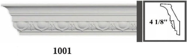 MOULDING Pattern Crown Moulding Polyurethane- 8FT LENGTH MARMEGA