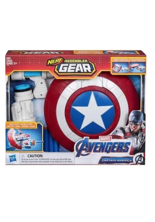 Marvel Avengers Captain America Nerf Assembler Gear - 630509750023 Pie's Variety Store