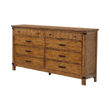 Brenner Queen Panel Bed Rustic Honey 4 PIECE Set - SET4PC205261Q Pie's Variety Store