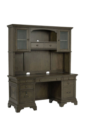 Hartshill Credenza With Hutch Burnished Oak - 881283 Pie's Variety Store