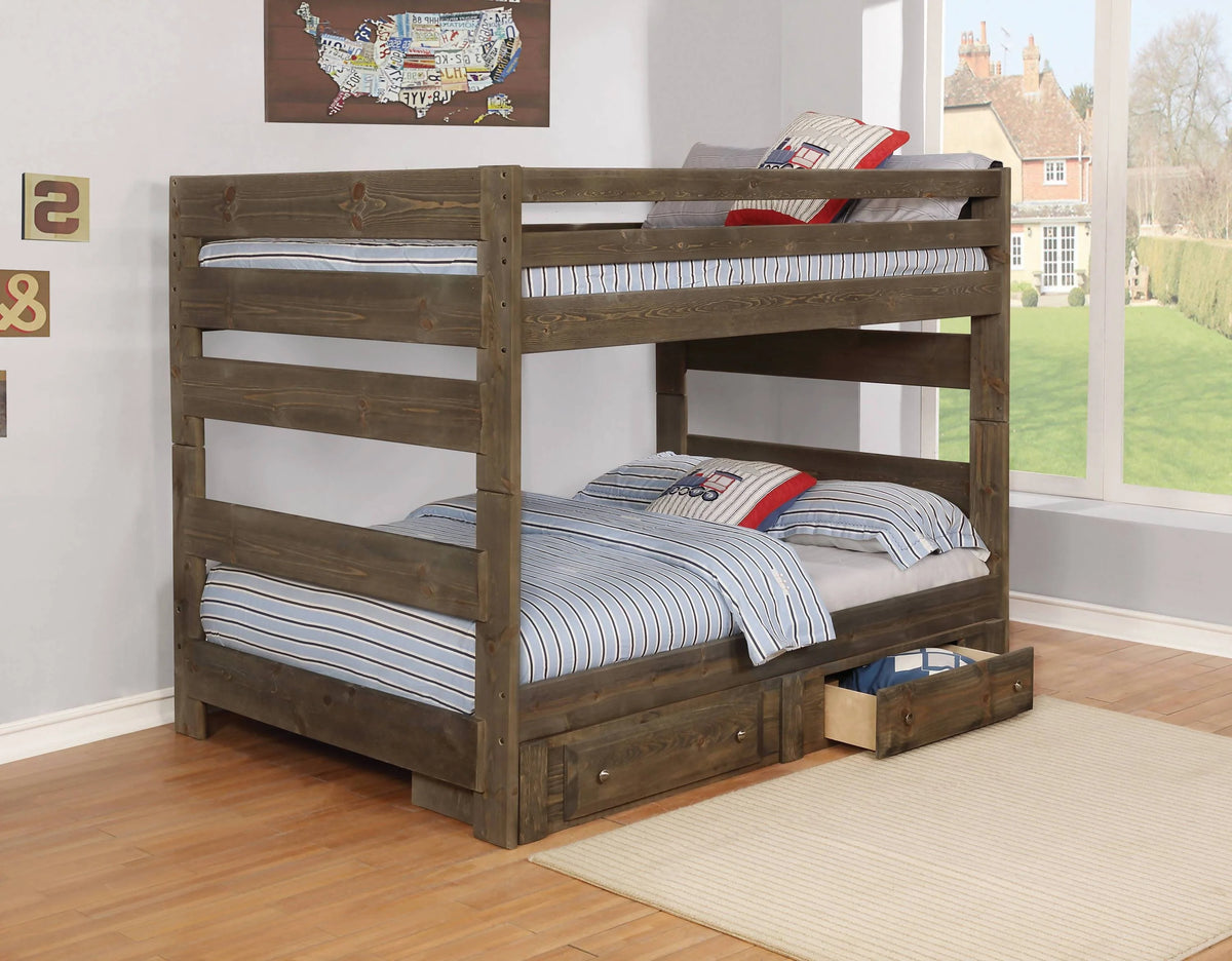 Wrangle Hill 2-Drawer Under Bed Storage Gun Smoke - 400832 A-Z Store Nadia