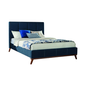 Charity Queen Upholstered Bed Blue - 300626Q Pie's Variety Store
