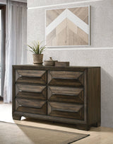Preston Queen 2-Drawer Storage Bed Rustic Chestnut 4PC Set - SET4PC205440Q Pie's Variety Store