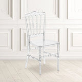 Elegance Crystal Ice Napoleon Stacking Chair - BH-H002-CRYSTAL-GG ADRIAN'S ELECTRONICS