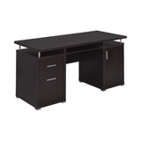 Tracy 2-Drawer Computer Desk Cappuccino - 800107 Pie's Variety Store