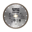 Dewalt Diamond Masonry Wet/Dry Continuous Edge Blade Turbo 7 Inches (180MM) - For General Purpose Cutting Of Cured Concrete