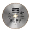 Dewalt Diamond Wet/Dry Continuous Edge Blade 7 Inches (180MM) - For General Purpose Cutting Of Ceramic Tile