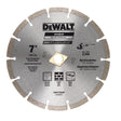 Dewalt Diamond Blade Segmented 7 Inches (180MM) Wet/Dry Use For General Purpose Cutting Of Cured Concrete