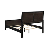 Carlton California King Upholstered Bed Black And Grey - 215861KW Pie's Variety Store