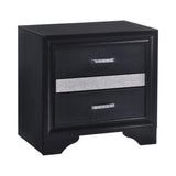 Miranda 2-Drawer Nightstand Tray Black - 206362 Pie's Variety Store
