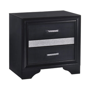 Miranda 2-Drawer Nightstand Tray Black - 206362 Pie's Variety Store