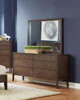 Lompoc Queen Platform Bed Ash Brown 4PC Set - SET4PC204561Q Pie's Variety Store