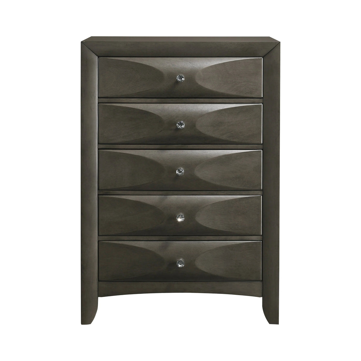 Salano 5-Drawer Rectangular Chest Mod Grey - 215885 Pie's Variety Store