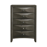 Salano 5-Drawer Rectangular Chest Mod Grey - 215885 Pie's Variety Store