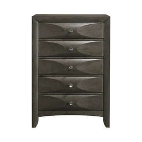 Salano 5-Drawer Rectangular Chest Mod Grey - 215885 Pie's Variety Store