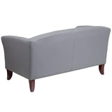 HERCULES Imperial Series Gray LeatherSoft Loveseat - 111-2-GY-GG Pie's Variety Store