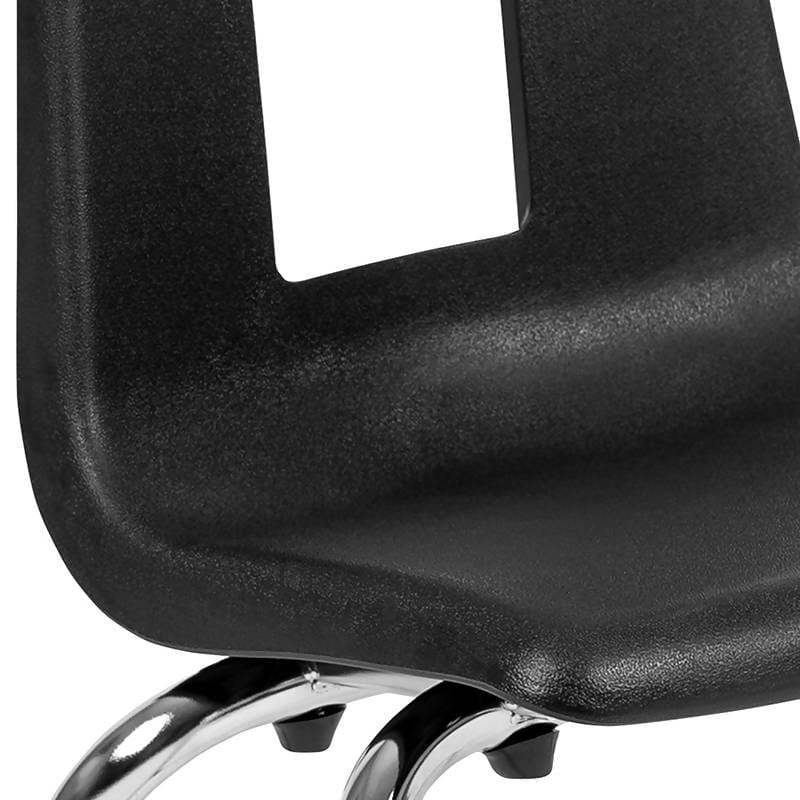 Advantage Black Student Stack School Chair - 12-inch [ADV-SSC-12BLK] Pie's Variety Store