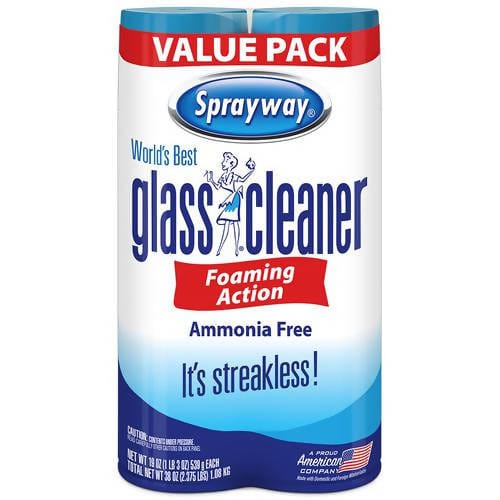 Sprayway Glass Cleaner 2 pk/19 oz Spray way glass cleaner offers heavy-duty cleaning action without ammonia- 224449 dayana sifontes